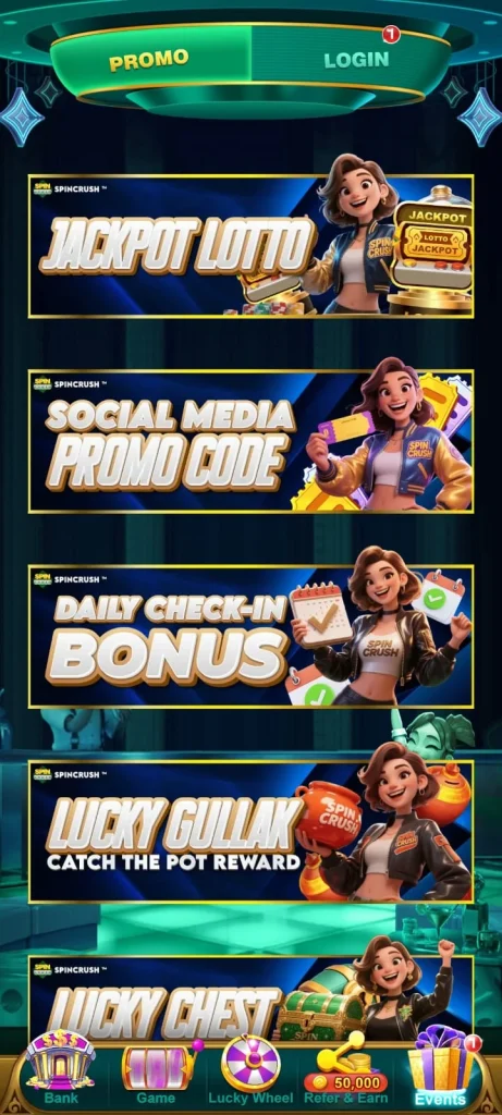 Spin Crush Bonuses And Events